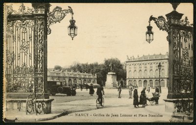 Square Stanislas and the Gilt Wrought-Iron Railings of Jean Lamour in Nancy, France by French Photographer